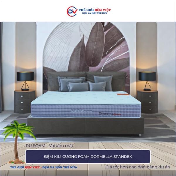 Đệm Kim Cương Foam Dormella Spandex 4